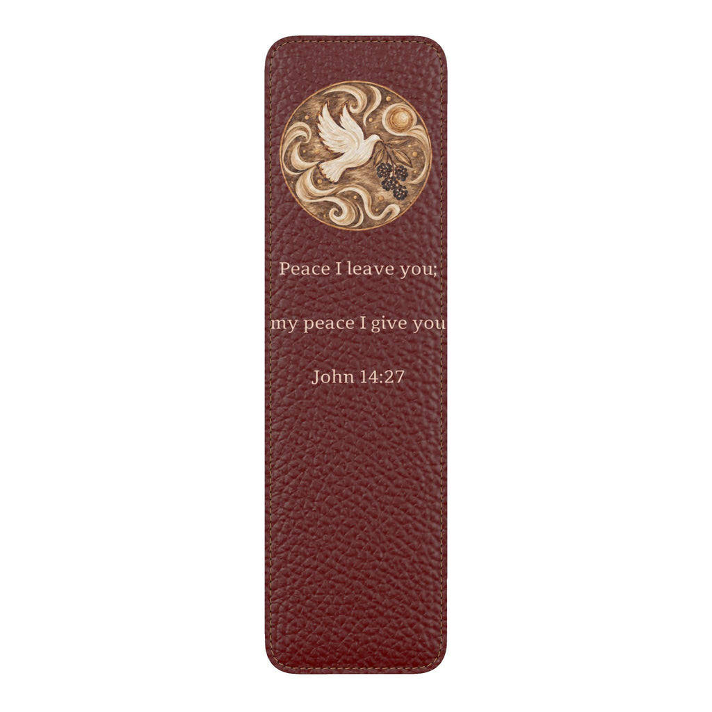 Be in Peace Leather Bookmarks