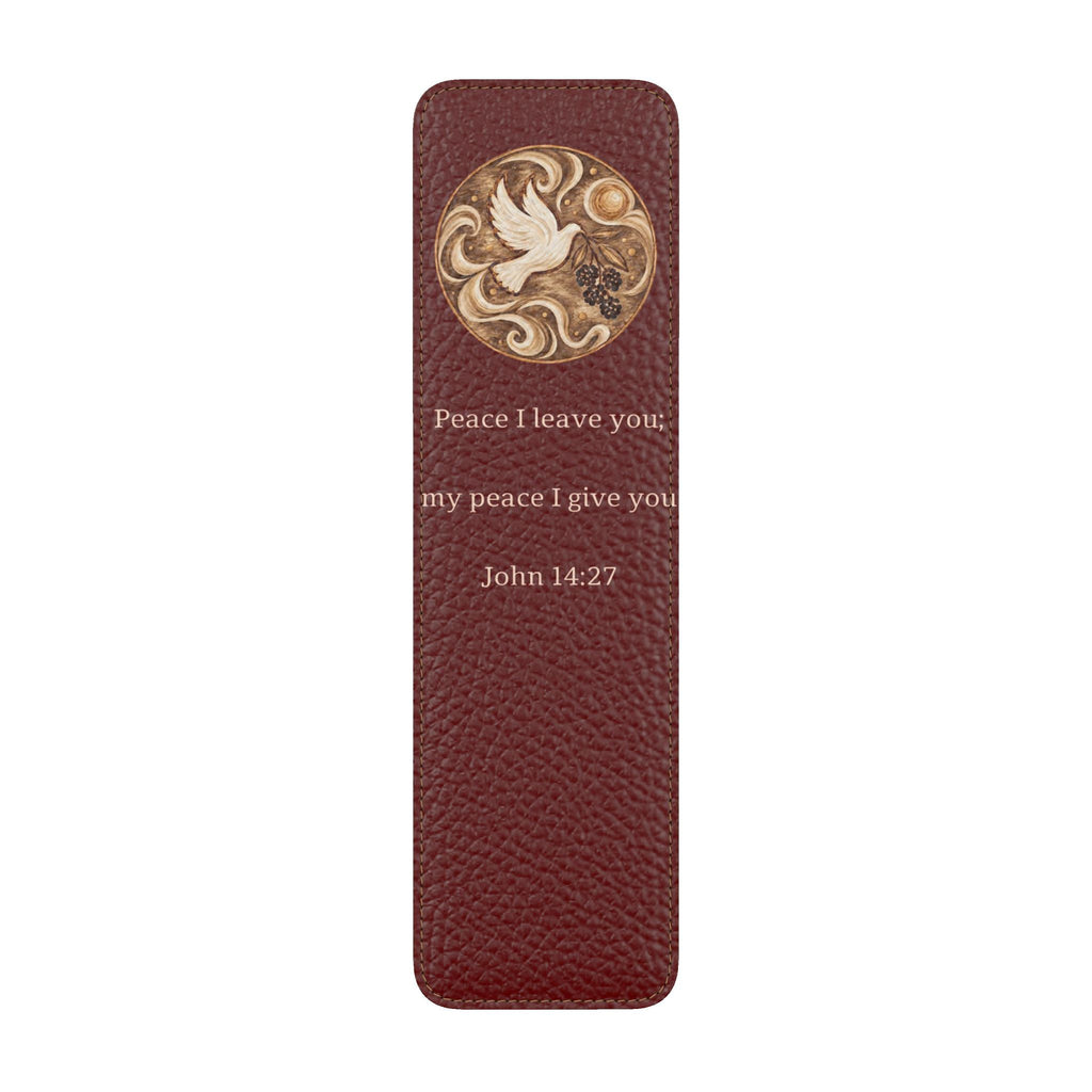 Be in Peace Leather Bookmarks