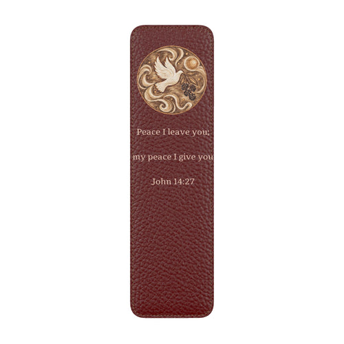 Be in Peace Leather Bookmarks