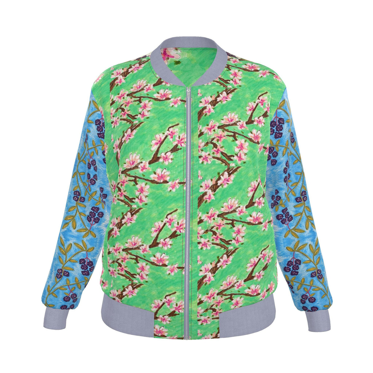 Come Holy Spirit Women's Reversible Silk Bomber Jacket