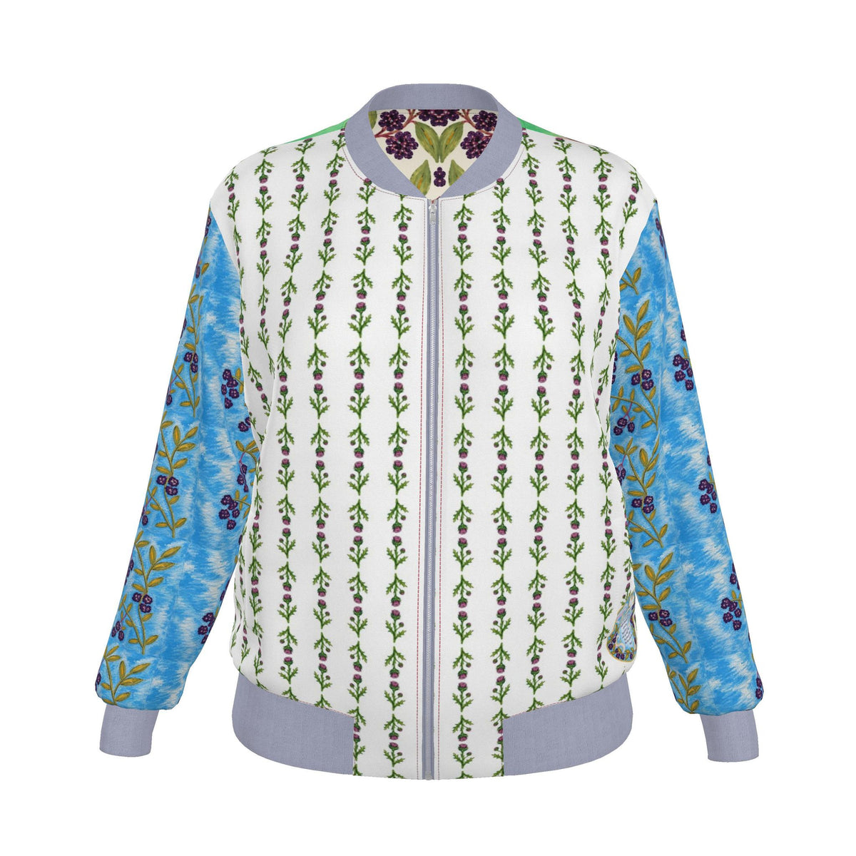 Come Holy Spirit Women's Reversible Silk Bomber Jacket