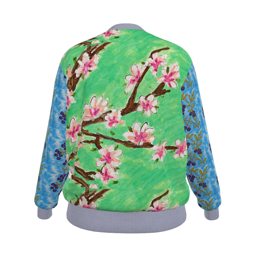 Come Holy Spirit Women's Reversible Silk Bomber Jacket