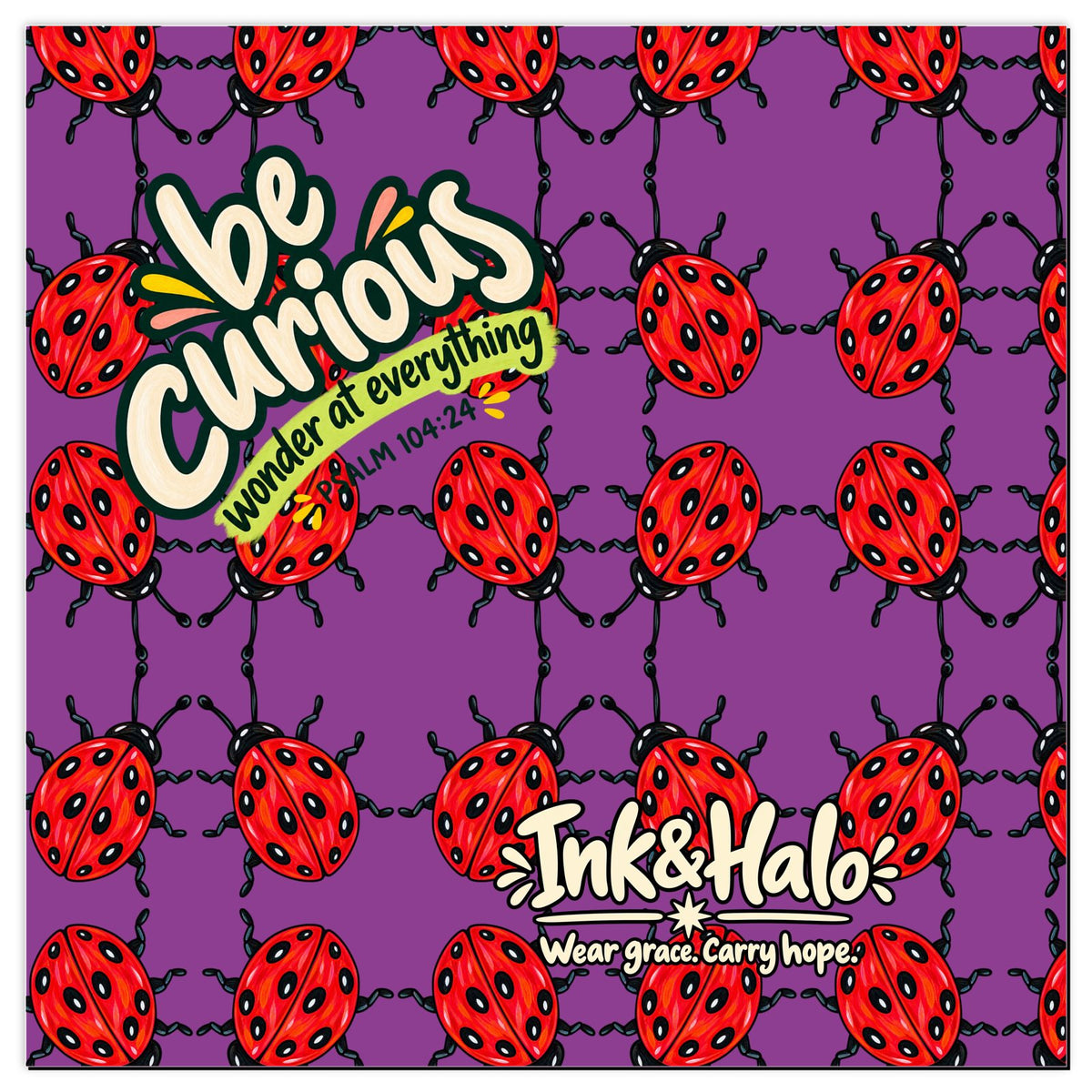 Be curious lady bug Playmat