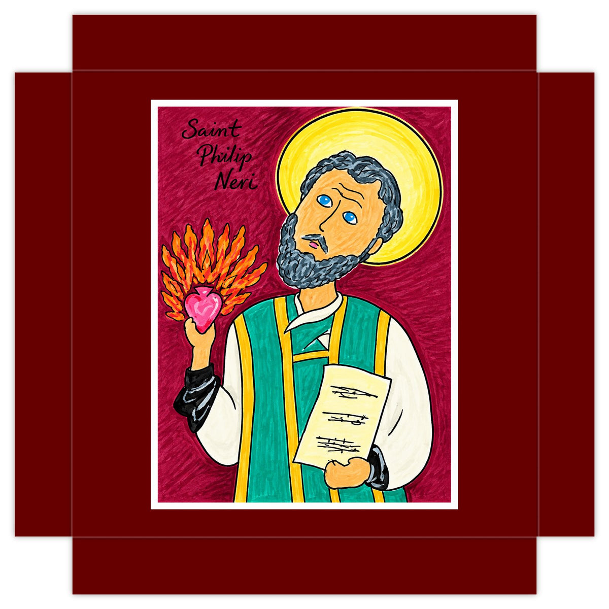 Saint Phillip Neri Mini Canvas Print